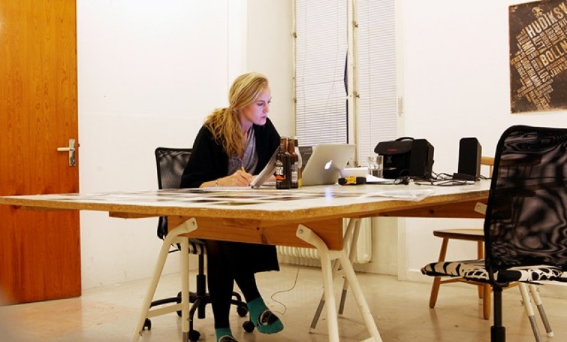 JOhanna Syrén at the Nordic Guest Studio in Malongen